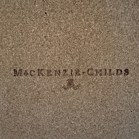 Mackenzie Childs Set of 2 Place Mats Boards Flowers Blue - Picture 16 of 16